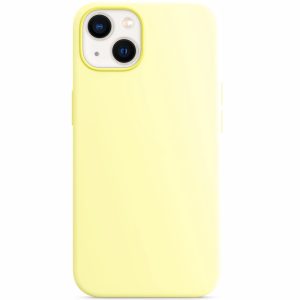 Silikonowy case na telefon iPhone bez logo w kolorze Jasnożółty